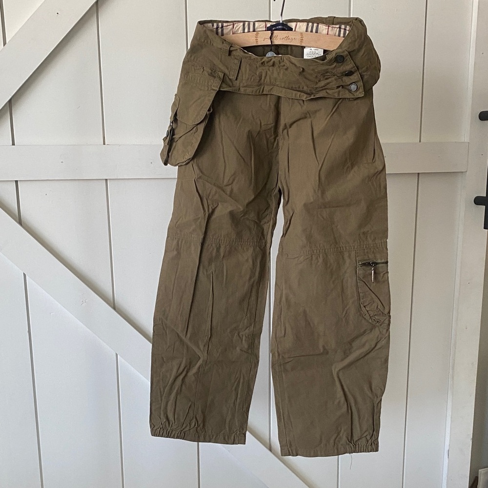 Burberry Girls Khaki Cargo Pants